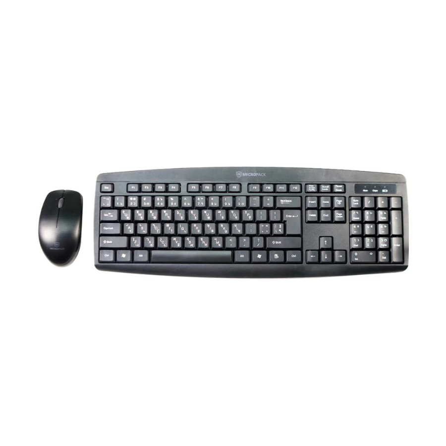 MICROPACK KM-203W WIRELESS COMBO BLACK