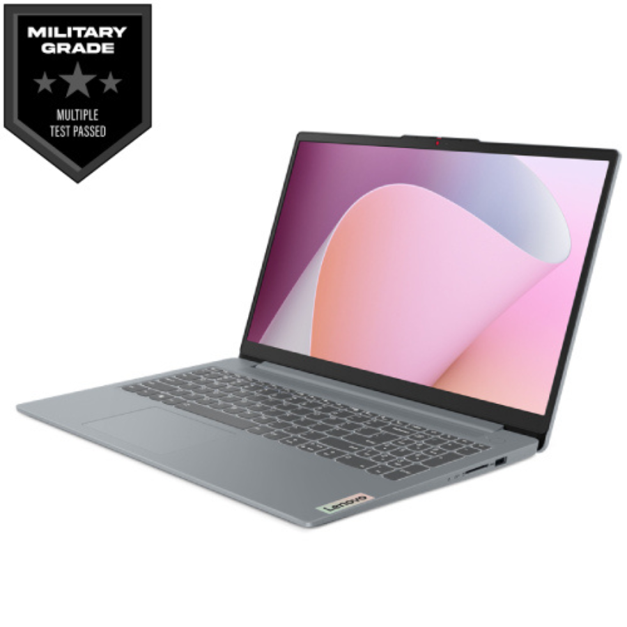LENOVO IDEAPAD SLIM 3 15AMN8 (82XQ00GRLK) AMD RYZEN 5 7520U, 16GB LPDDR5 5500MHz RAM, 512GB M.2 NVMe SSD, 15.6 INCH FHD IPS, INTEGRATED AMD RADEON 610M GRAPHICS, BACKLIT KEY, FINGER PRINT, ARCTIC GREY, WINDOWS 11 HOME SINGLE LANGUAGE LAPTOP