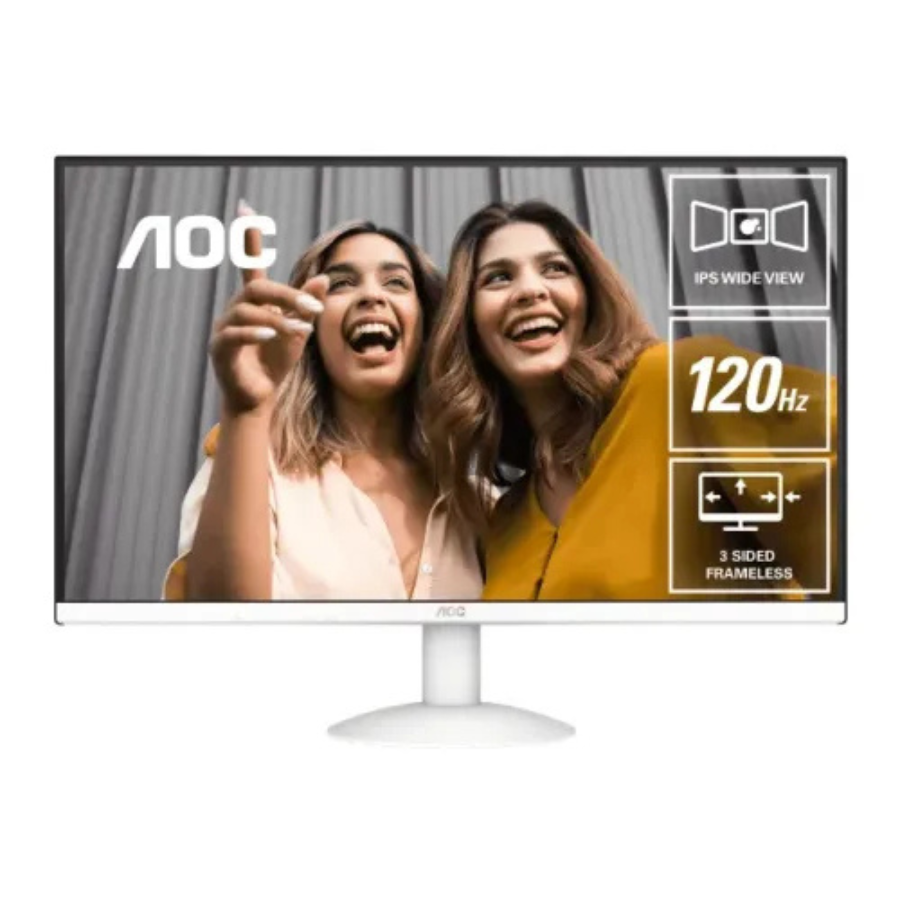 AOC 27B30H/BW 27 INCH FHD IPS 120Hz 1Ms (MPRT) ADAPTIVE SYNC WHITE MONITOR